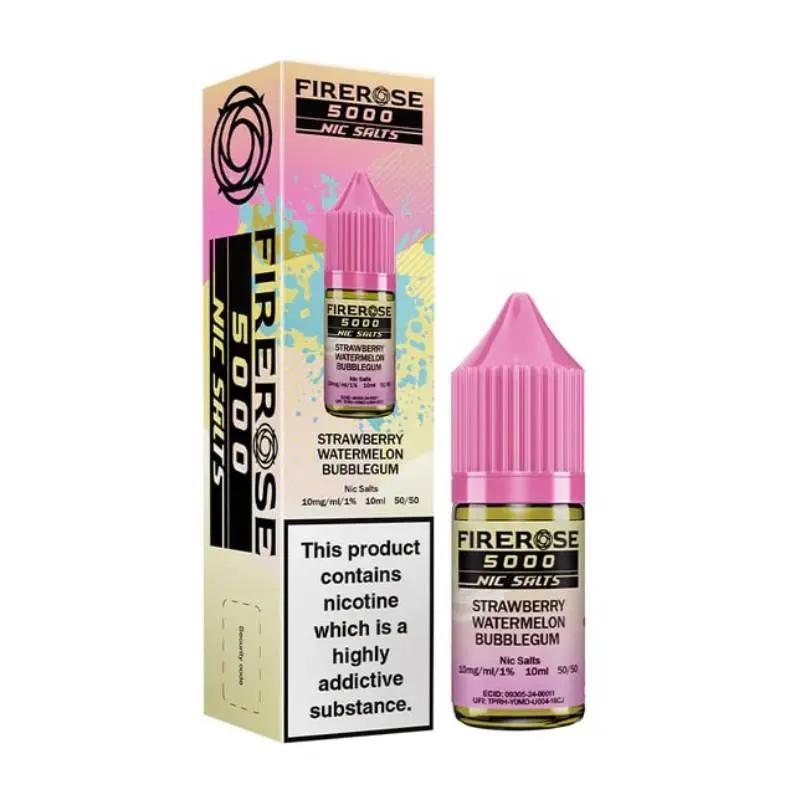 Product Image of Strawberry Watermelon Bubblegum Nic Salt E-Liquid by Firerose 5000 Nic salt 10ml